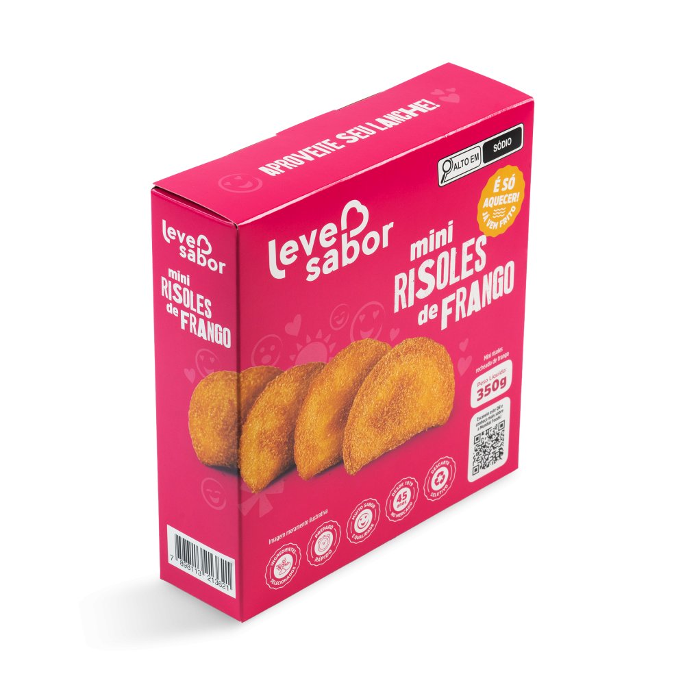 Mini Risoles de Frango congelado — Leve Sabor