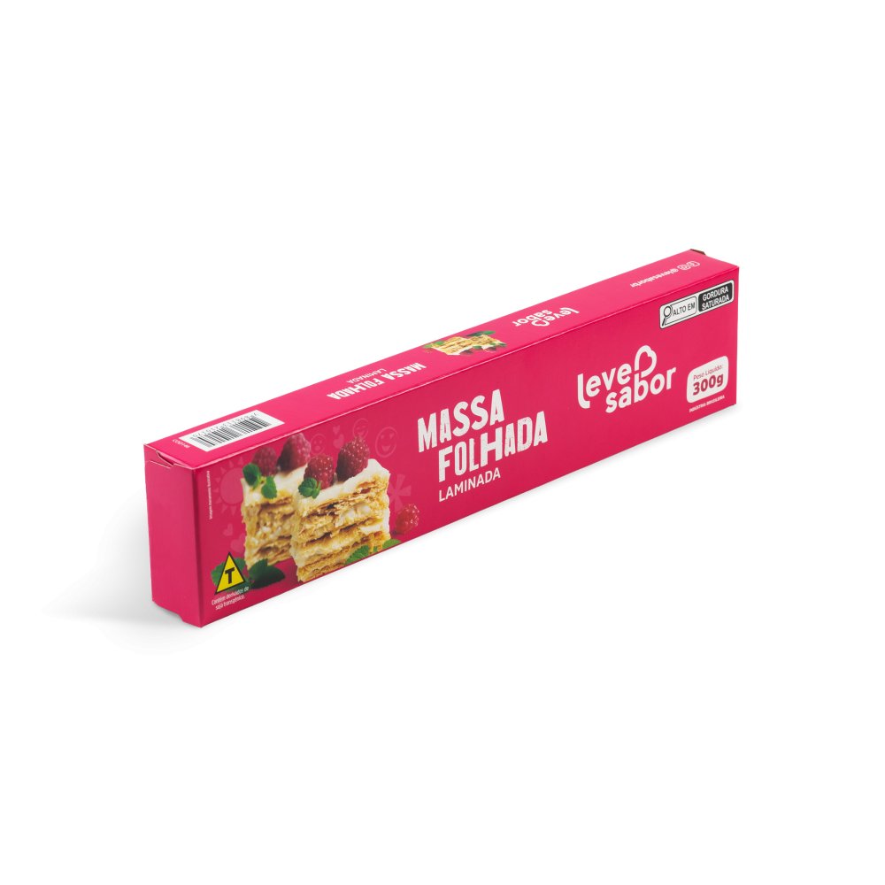 Massa Folhada (Auto Serviço 300g) congelado — Leve Sabor