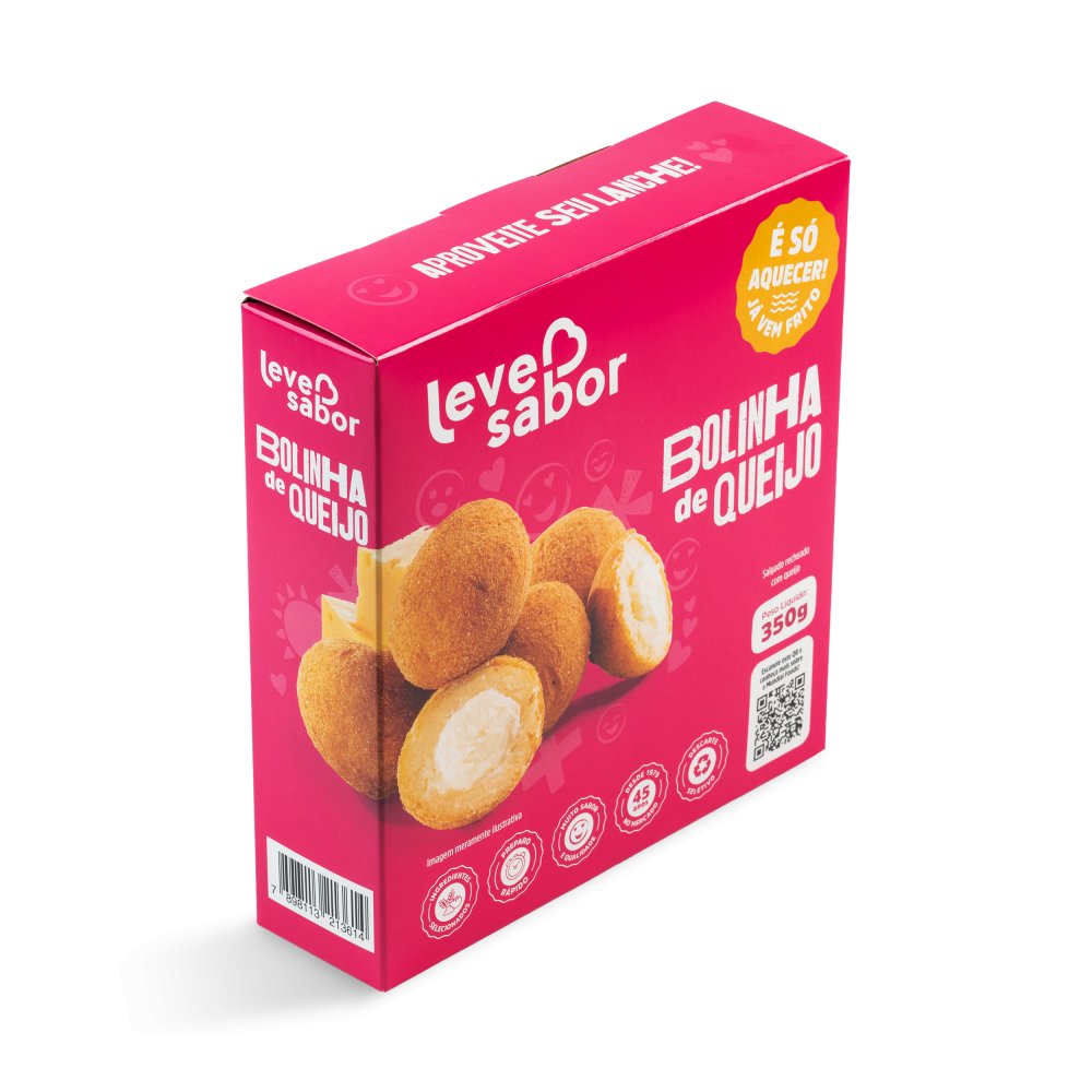 Mini Bolinha de Queijo congelado — Leve Sabor
