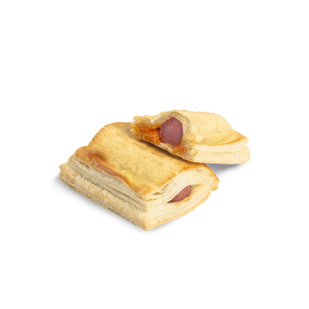 Folhado de Salsicha congelado — Leve Sabor