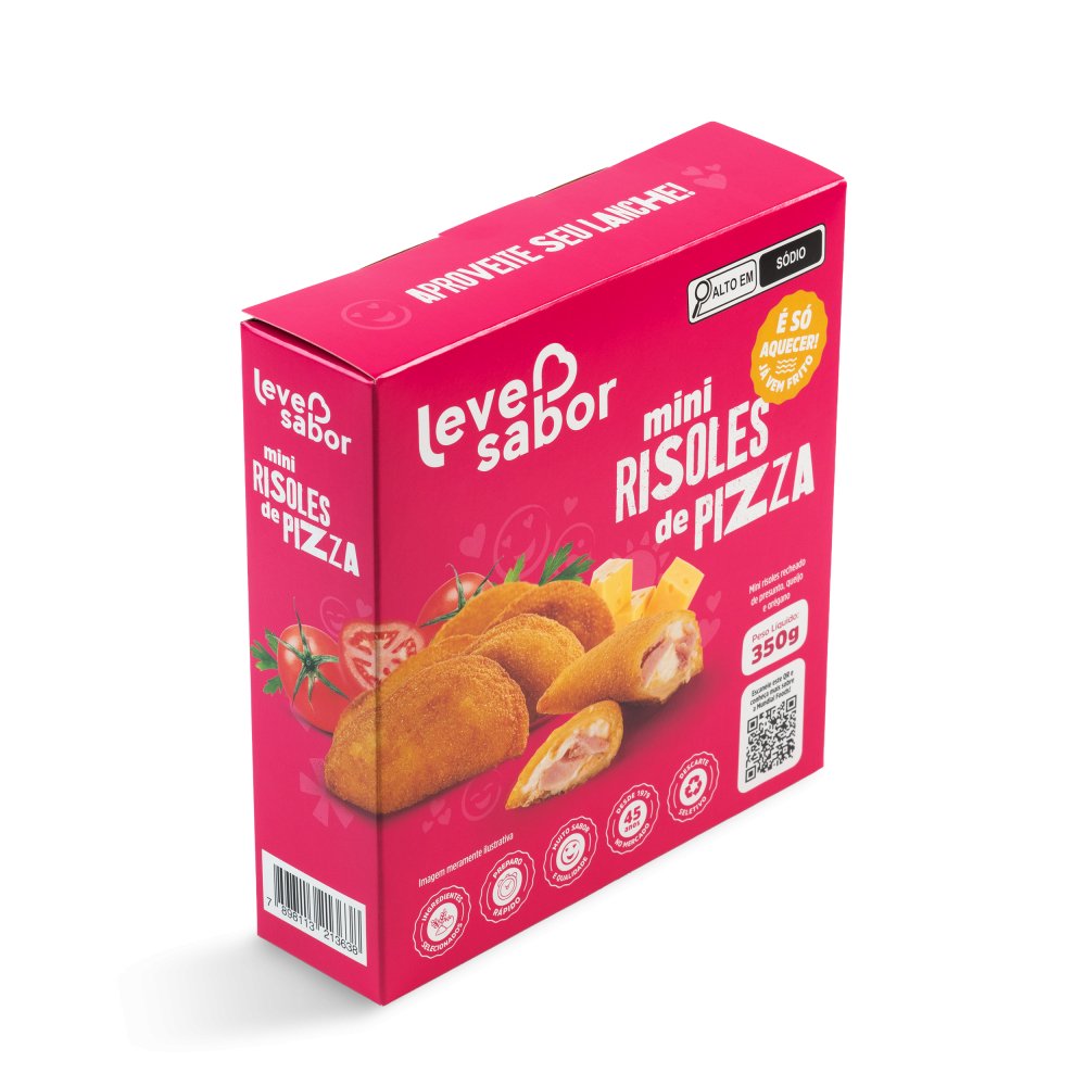 Mini Risoles de Pizza congelado — Leve Sabor