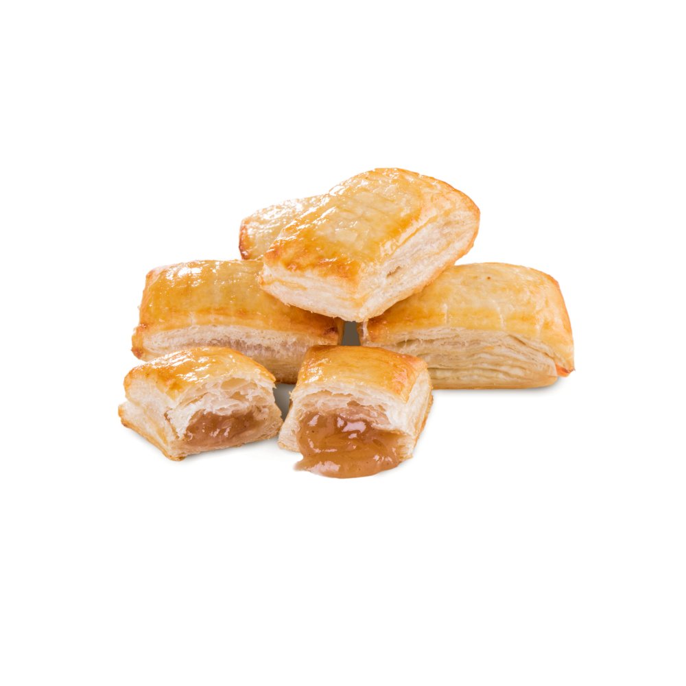 Mini Folhado de Banana com Canela congelado — Leve Sabor